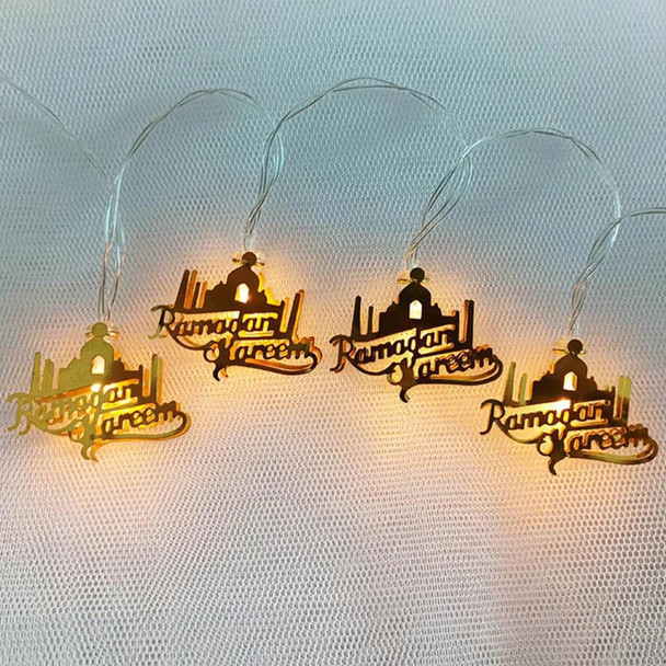 Illuminate your Ramadan Mubarak festivities with our LED Light String shaped like "Ramadan Kareem" letters.