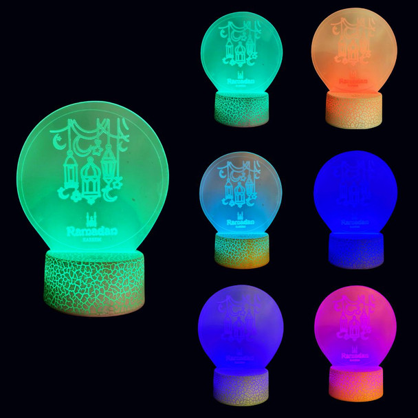 Lamp 3D Light Ramadan Decorative