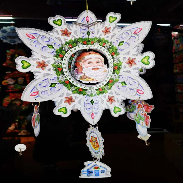 hanging garland from ceiling