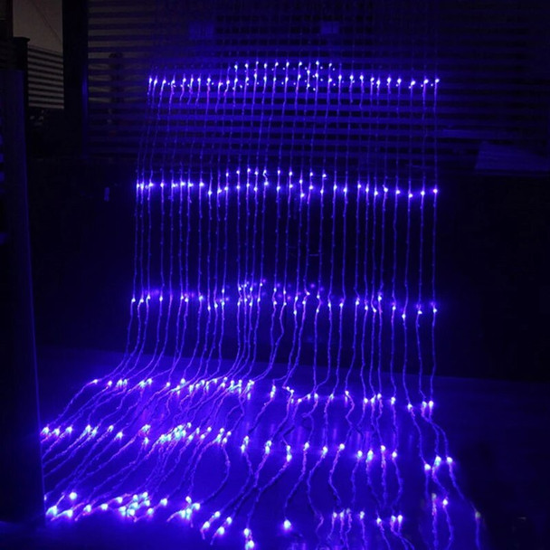 2x3 Meter Ice Blue LED Curtain Lights with Waterfall/Snowing Effect