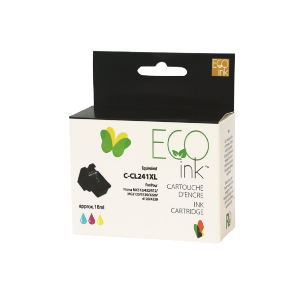 Compatible Canon PG241 XL Tri Color Ink Cartridge - Eco Ink