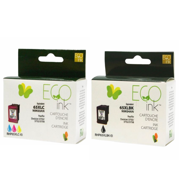 Compatible HP 65XL Ink Cartridge -  Eco Ink box