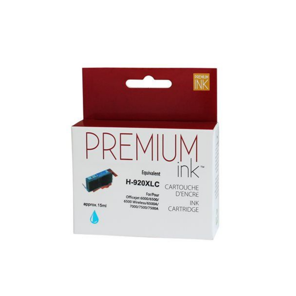 Compatible HP H-920XL Cyan Ink Cartridge - Premium Ink box