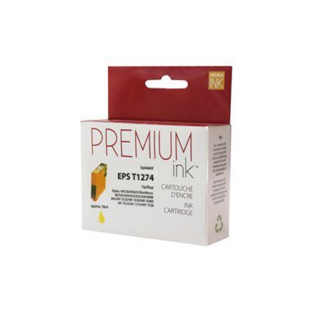 Compatible Epson T1274 Yellow Ink Cartridge - Premium Ink box