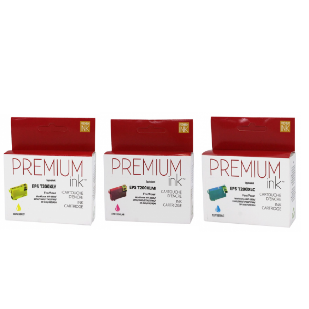 Color Set - Compatible EPSON T200XL Ink Cartridges - Premium Ink box