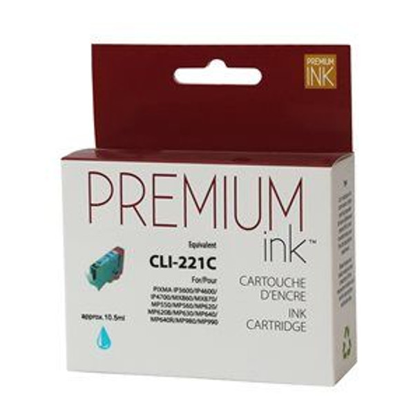 Compatible CLI221C Cyan Ink Cartridge - Premium Ink