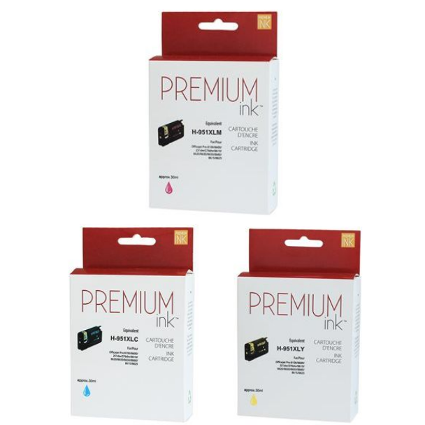 Color Set - Compatible HP 951 XL Ink Cartridge - Premium Ink box