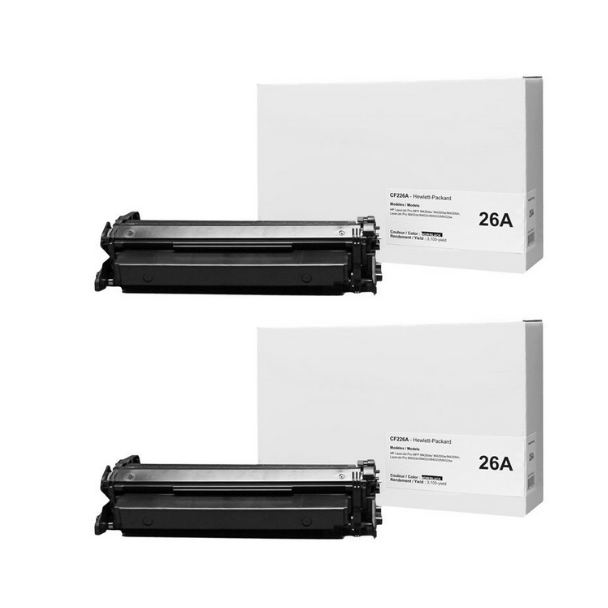 Compatible Pack of Two HP26A/CF226A Toner Cartridge - Economic