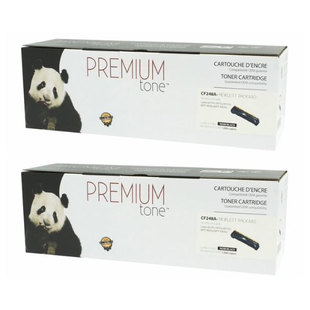 Compatible Pack of Two HP 48A / CF248A Toner Cartridge - Premium Ink