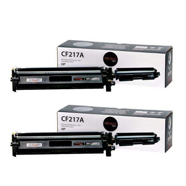 Compatible Pack of Two HP 17X / CF217X Toner Cartridge - Premium Tone