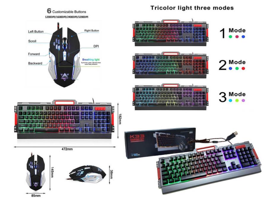 Keyboard And Mouse Set K33