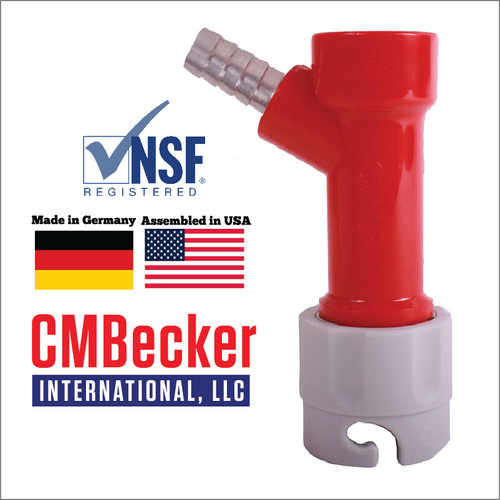 CMBecker Pin Lock Quick Disconnect (QD), Gas In, Flared