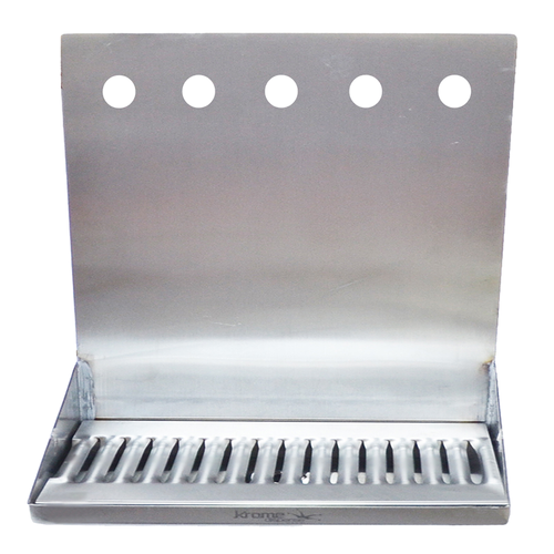 Drip Tray for 5 Faucets, 16″ x 6-3/8″ x 14″, with drain