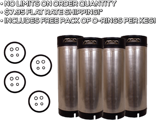 5 Piece Set by Kegconnection O-ring Set for Standard Kegs