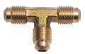 TEE, Brass 1/4"X1/4" Female Flaired (FFL)