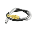 3' High Pressure Hose Assembly with CGA580 CO2 Female x 1/4" FFL with 1/4" MPT, Set up for Left Hand Threaded Regulators,