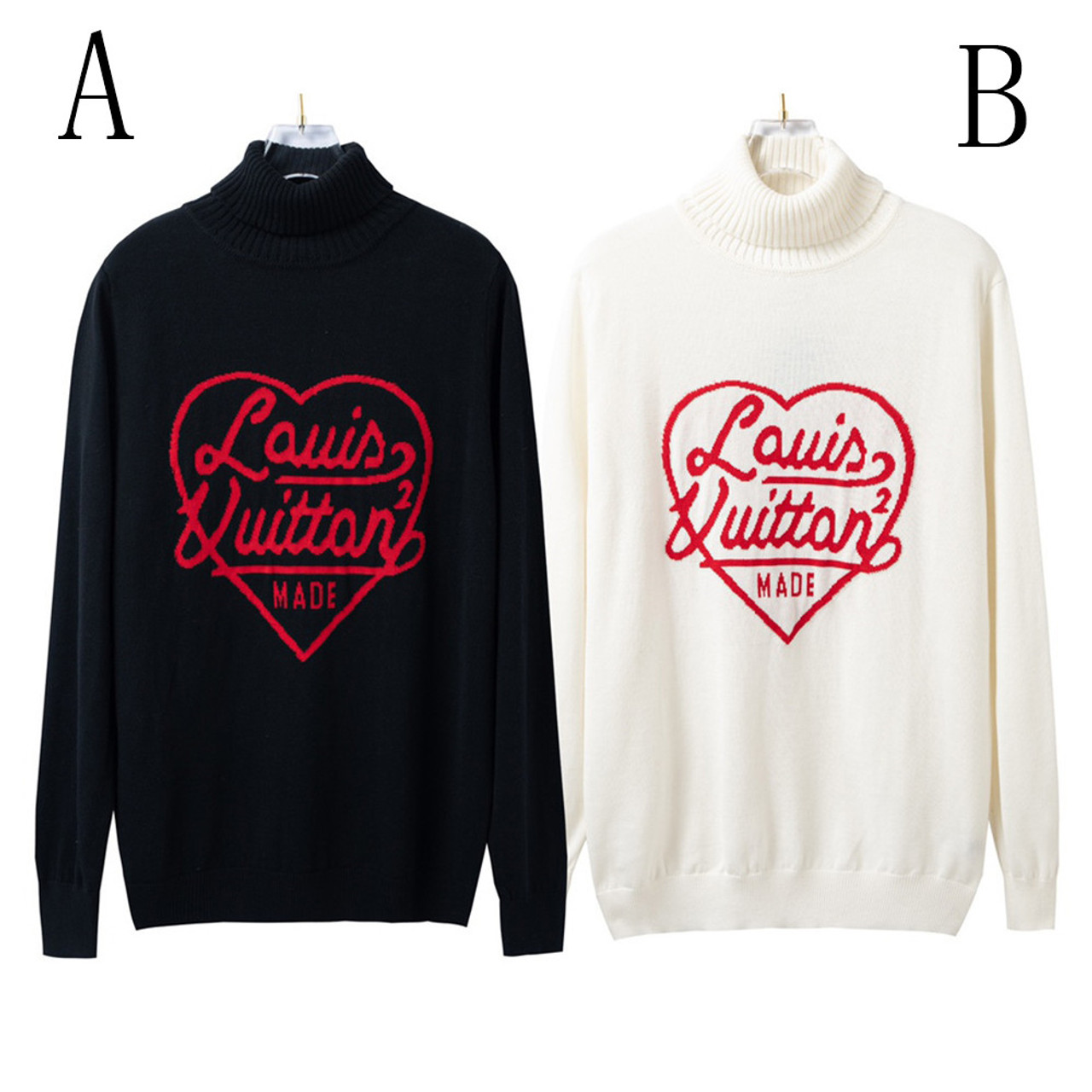 Intarsia Heart Turtle Neck - Louis Vuitton ® in 2023  Louis vuitton  sweater, Stylish hoodies, Casual outfits