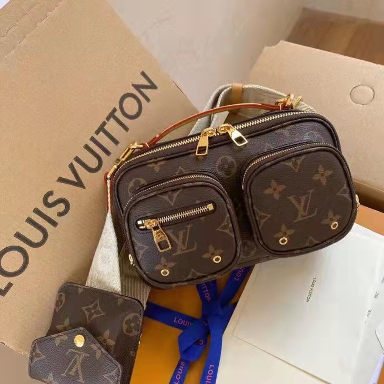 Replica Louis Vuitton Utility Crossbody Bag Monogram Canvas M80446 BLV344  for Sale