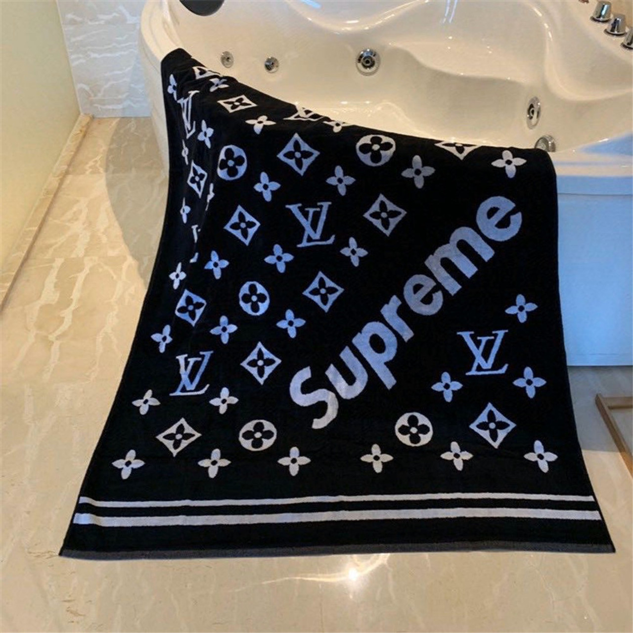 Supreme Louis Vuitton Beach Towel • Kybershop
