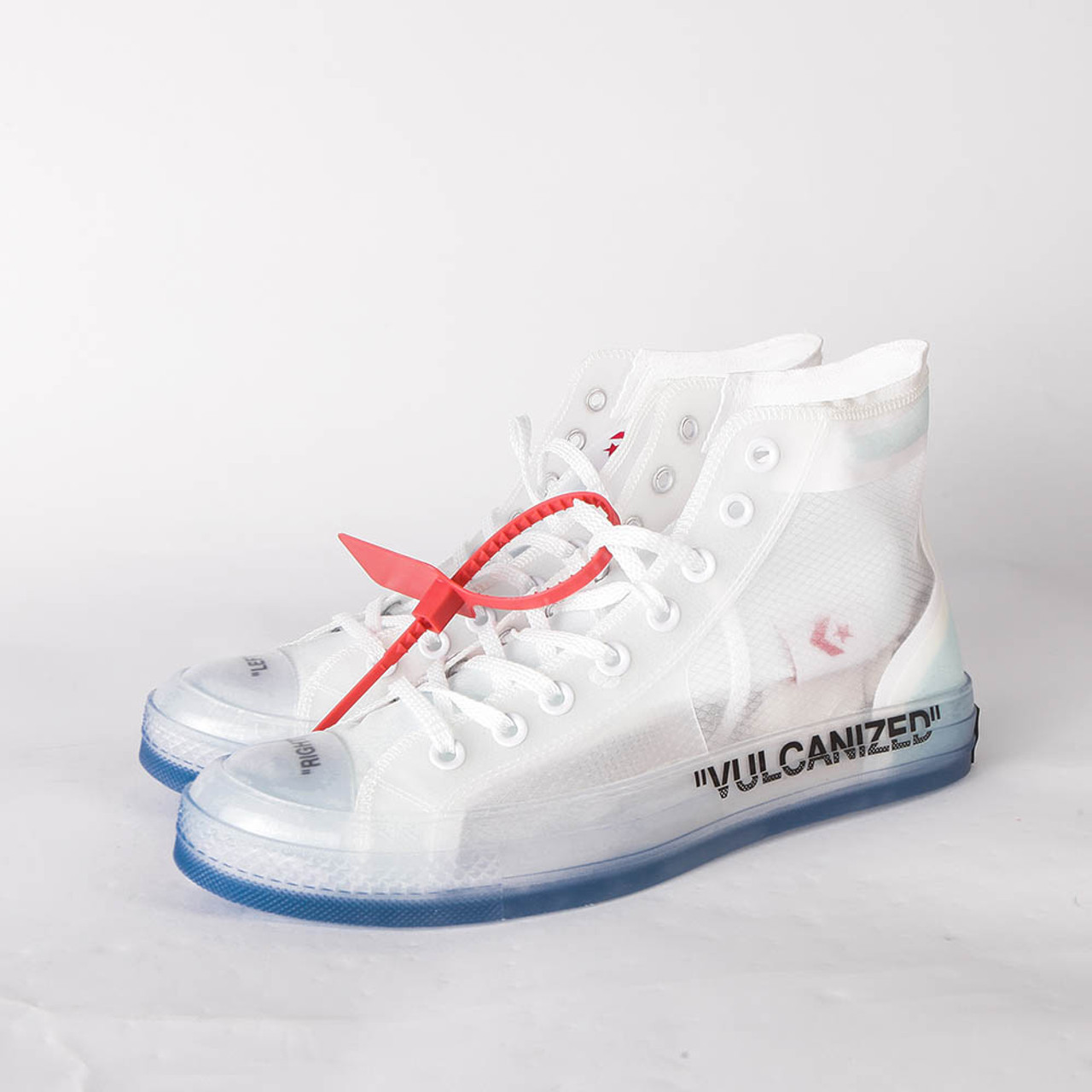 where to buy the best stockX UA High quality replica off-white x nike converse chuck taylor vulcanize all white see through sneakers Hypedripz is the best high quality trusted clone