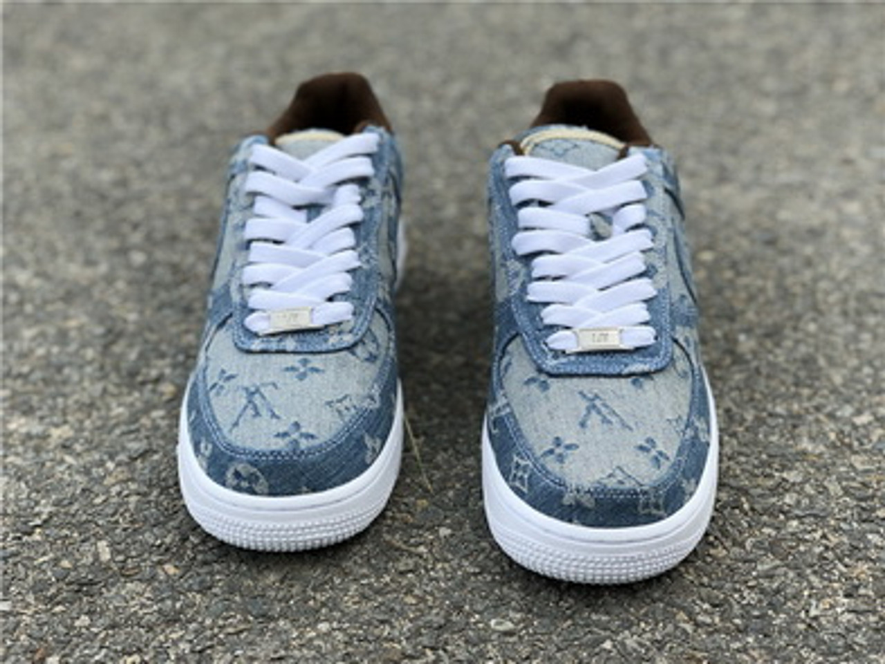 where to buy the best stockX High quality replica UA Supreme X nike Air  force 1 AF1 X LV jean collab sneaker Hypedripz