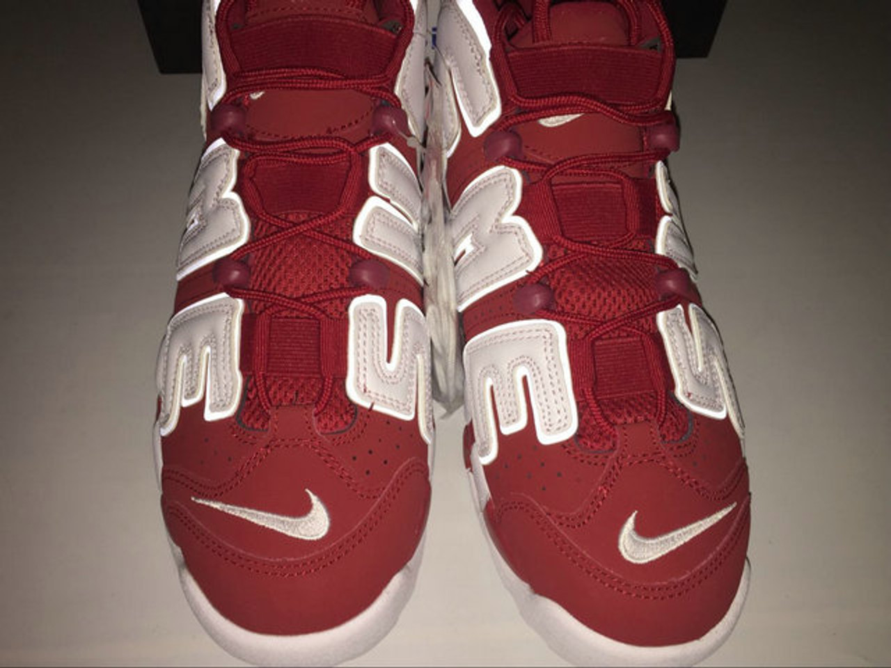 Mini Nike Air More Uptempo x Supreme 'Red' Replica Keychain - KLOUD9