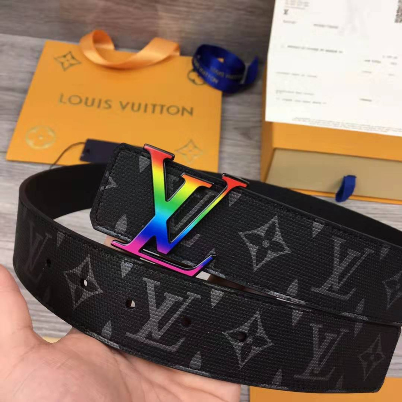 where to buy the best stockX High quality replica UA Louis Vuitton Monogram  belt 2019 virgil abloh (pick color) Hypedripz is the best high quality  trusted clone replica fake designer hypebeast seller