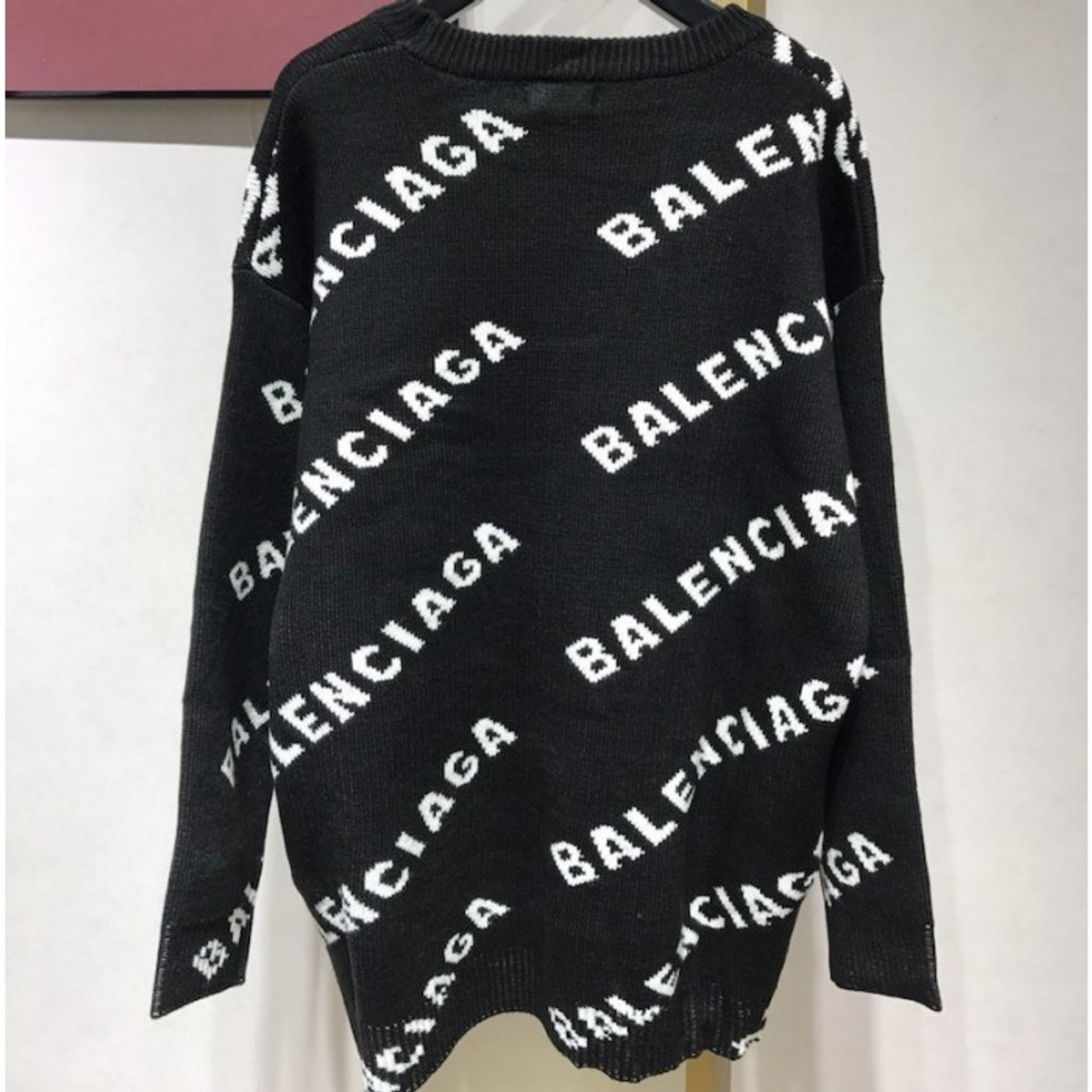 Smitsom liste midt i intetsteds where to buy the best stockX High quality replica UA Balenciaga Allover  Logo Crewneck Sweater (SELECT COLORWAY) Hypedripz is the best high quality  trusted clone replica fake designer hypebeast seller website 2021