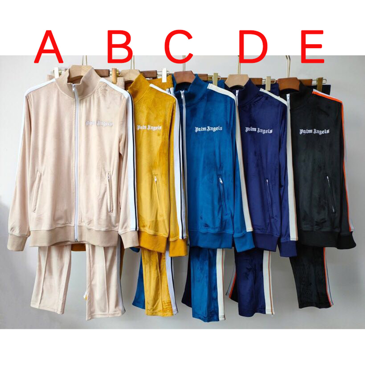 where to buy the best stockX High quality replica UA Palm Angels Jacket &  Pants Velvet Tracksuit Hypedripz is the best high quality trusted clone  replica fake designer hypebeast seller website 2021