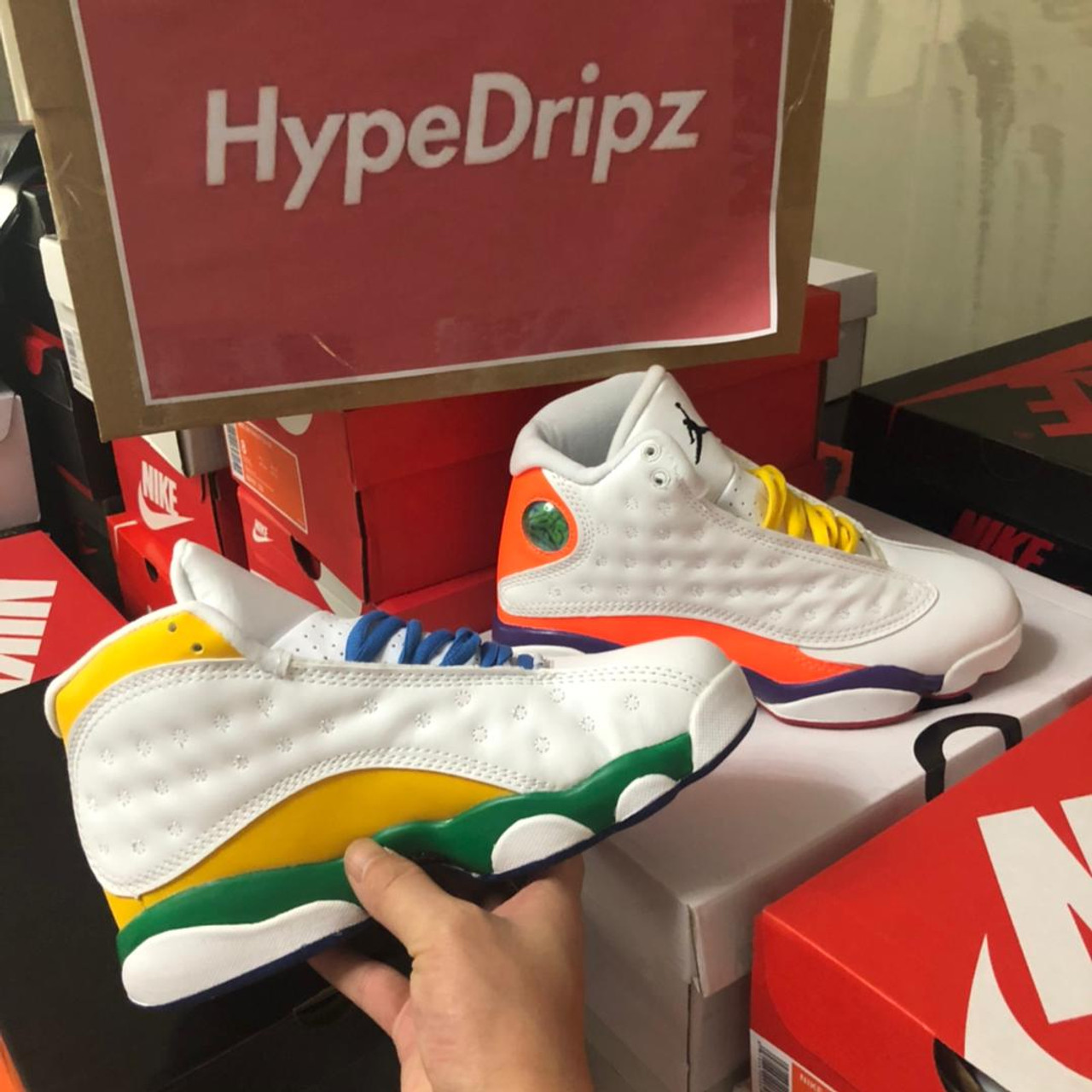 multi color jordan 13