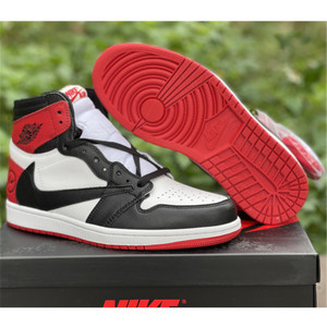 High quality replica UA Nike Jordan AJ1 x cactus jack travis scott Sneaker In Red&Black High quality replica UA Nike Jordan AJ1 x cactus jack travis scott Sneaker In Red&Black