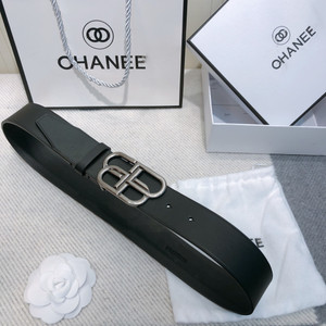 High quality replica UA Chanel Black Leather Belt High quality replica UA Chanel Black Leather Belt