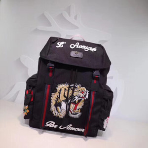 High quality replica UA Gucci Backpack With Embroidery High quality replica UA Gucci Backpack With Embroidery