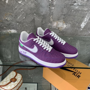 High quality replica UA Louis Vuitton x Nike Air Force 1s in Purple, Sneaker High quality replica UA Louis Vuitton x Nike Air Force 1s in Purple, Sneaker