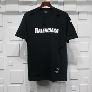 High Quality Replica UA Balenciaga Distressed Black, Tshirt High Quality Replica UA Balenciaga Distressed Black, Tshirt