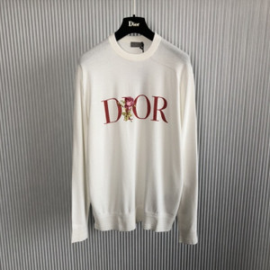 High quality replica UA Dior Jardin White Silk and Cotton Jersey Stitch Knit, Sweater High quality replica UA Dior Jardin White Silk and Cotton Jersey Stitch Knit, Sweater