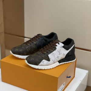 High Quality Replica UA Louis Vuitton Run Away in Brown & White, Sneakers High Quality Replica UA Louis Vuitton Run Away in Brown & White, Sneakers