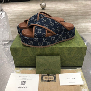 High Quality Replica UA Gucci GG Multicolor platform blue canvas, Sandals (Pick Color) High Quality Replica UA Gucci GG Multicolor platform blue canvas, Sandals (Pick Color)