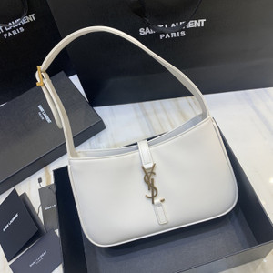 High Quality Replica UA YSL Saint Laurent Hobo in Smooth Leather White, Bag High Quality Replica UA YSL Saint Laurent Hobo in Smooth Leather White, Bag