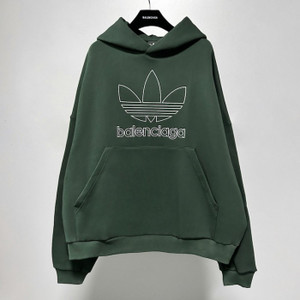 High Quality Replica UA Balenciaga Men's Balenciaga X Adidas Green Oversized Hoodie High Quality Replica UA Balenciaga Men's Balenciaga X Adidas Green Oversized Hoodie