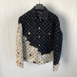 High quality replica UA LV Louis Vuitton Monogram Denim Jacket High quality replica UA LV Louis Vuitton Monogram Denim Jacket