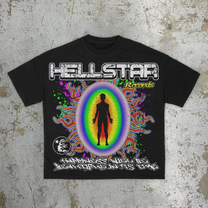 High quality replica UA Vintage HellStar Casual Cotton Short Sleeve T Shirt High quality replica UA Vintage HellStar Casual Cotton Short Sleeve T Shirt