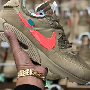 UA High quality replica off-white x nike airmax 90 “desert ore” brown colorway sneakers UA High quality replica off-white x nike airmax 90 “desert ore” brown colorway sneakers