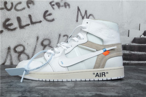 UA High quality replica off-white x nike air jordan 1 all white colorway sneakers UA High quality replica off-white x nike air jordan 1 all white colorway sneakers