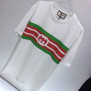 High quality replica UA GUCCI Interlocking G Stripe Print Tshirt High quality replica UA GUCCI Interlocking G Stripe Print Tshirt