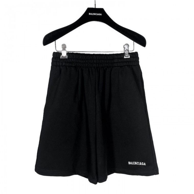 High quality replica UA Balenciaga Logo Medium Fit in Black, Short