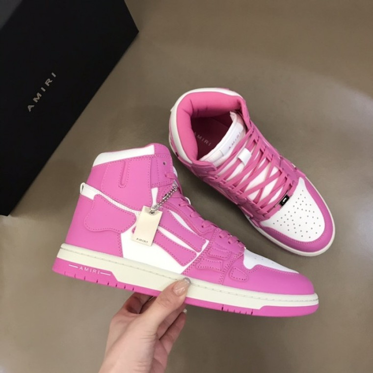 High quality replica UA Amiri Skel Top Hi Sneaker Pink, Sneaker