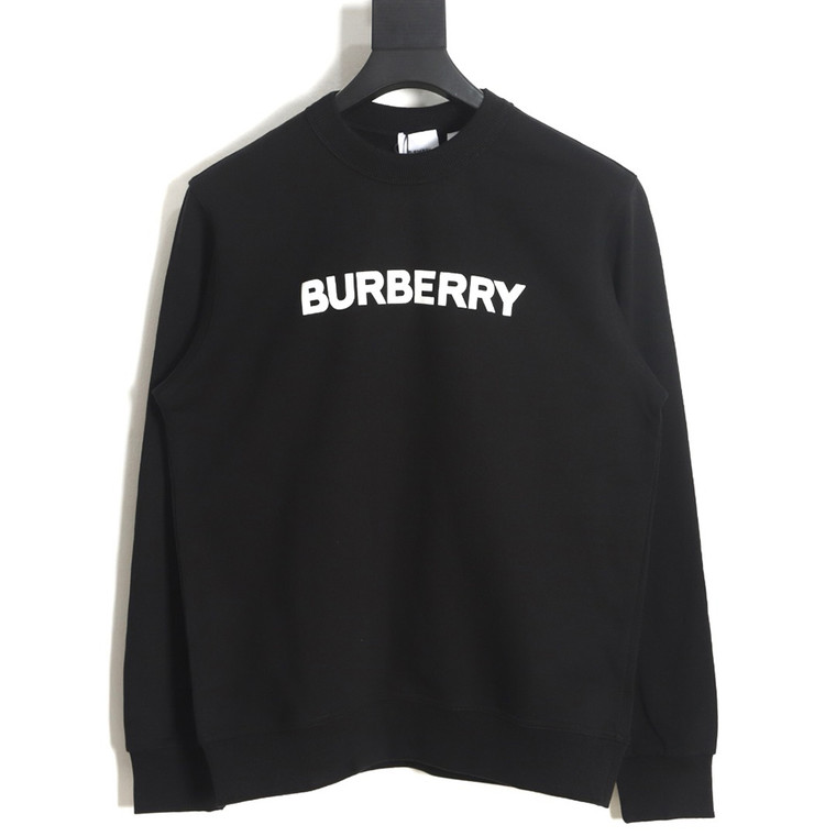 High Quality Replica UA Burberry classic foam letter print crew neck sweatshirt in Black