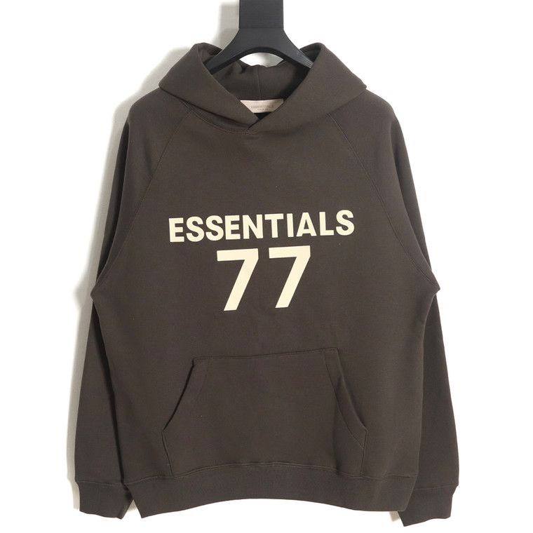 High Quality Replica UA FEAR OF GOD essential multi-thread flocked 77 printed hooded sweatshirt