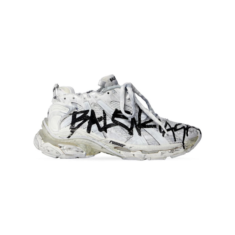 High quality replica UA Balenciaga Runner Graffiti Sneaker in White Sneakers